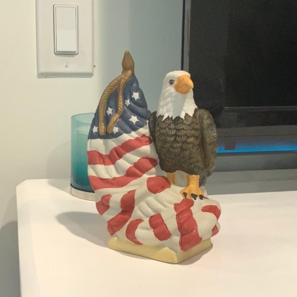 Porcelain Eagle Sculpture